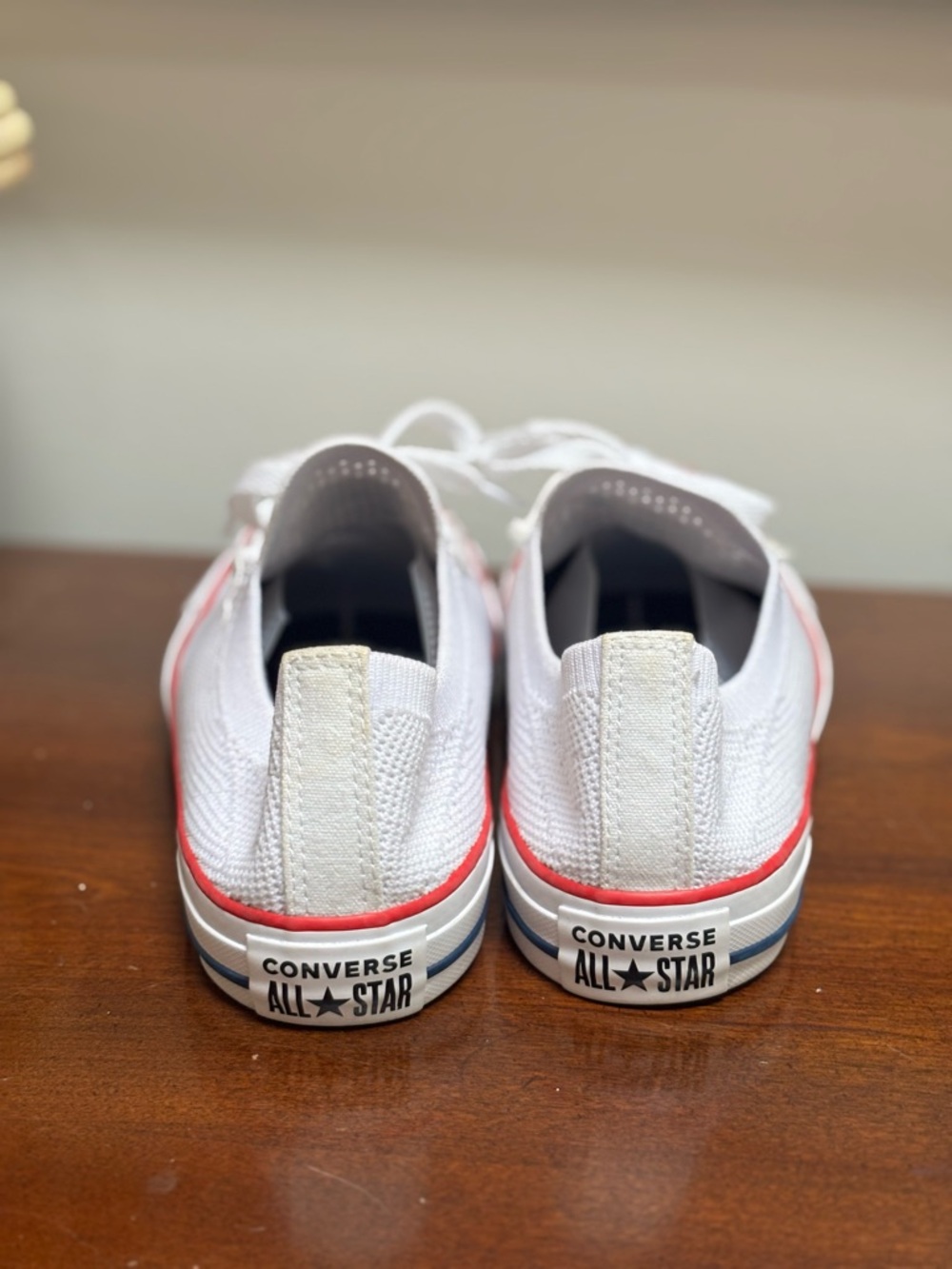 Converse All Star Low Knit White Sneakers Size 7 Men 9 Women EU 40 - Picture 2 of 5